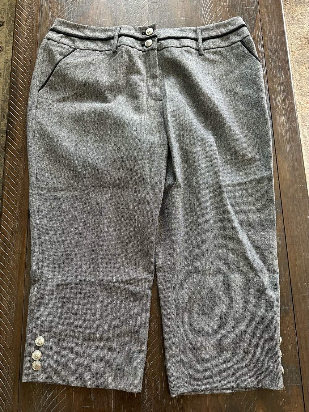 NWT Boston Design Studio Tweed Cropped Women's Dress Pants - Size 14